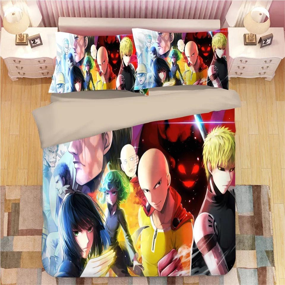One Punch Man  #20 Duvet Cover Quilt Cover Pillowcase Bedding Set Bed Home Decor