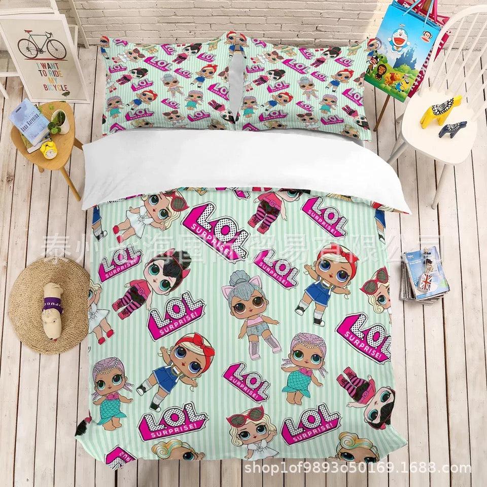 L.O.L. Surprise!  #7 Duvet Cover Quilt Cover Pillowcase Bedding Set Bed Home Decor