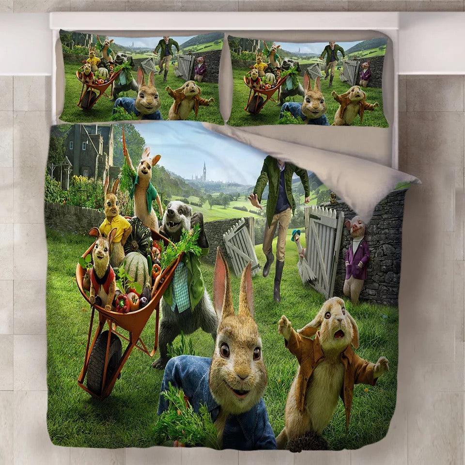 Peter Rabbit  #10 Duvet Cover Quilt Cover Pillowcase Bedding Set Bed Home Decor