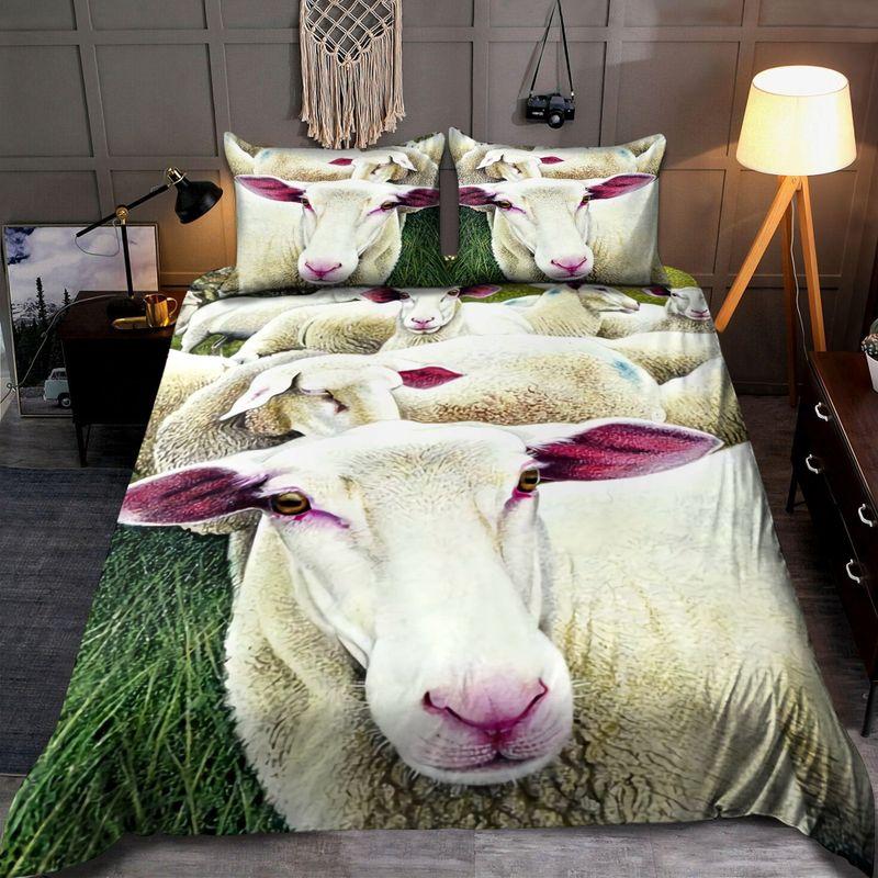 Sheep Bedding Set Cute Sheep Art Bed Set Sheep The Farm Gift For Farmer