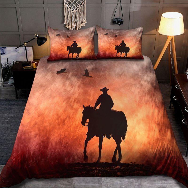 Cowboy Shade Cool Captain Comforter Set Texas Wild West Cowboys Lover