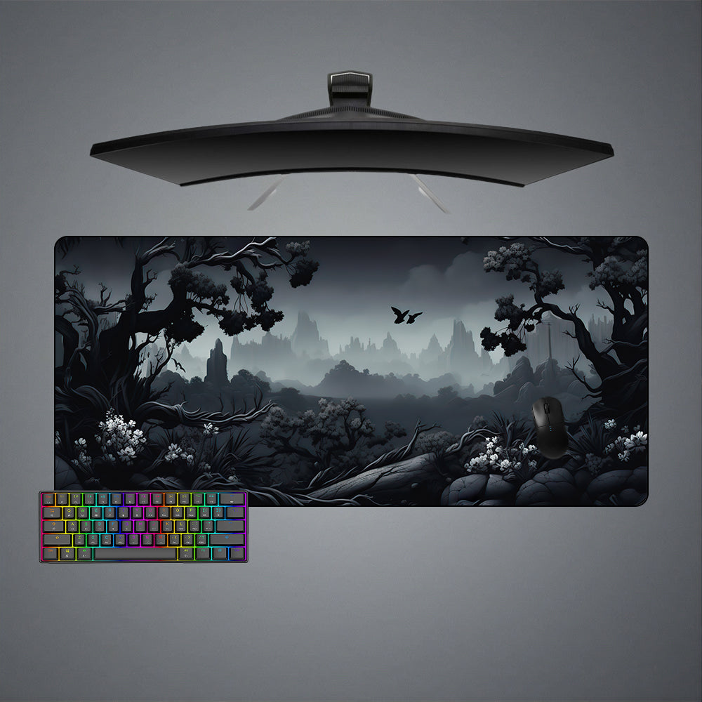 Allleftout Dark Nature Design Gaming Mouse Pad, Computer Desk Mat