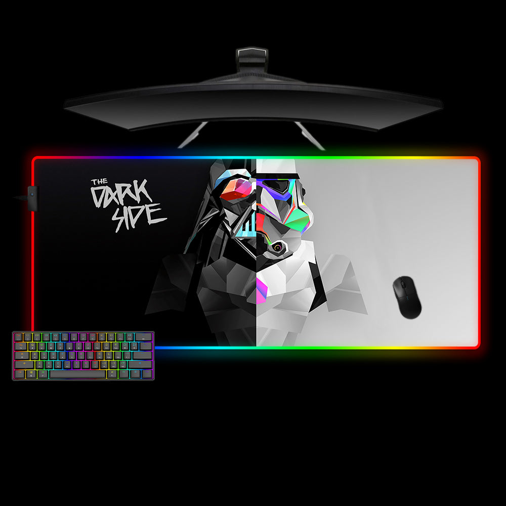 Allleftout Star Wars The Dark Side Design Rgb Gaming Mouse Pad, Computer Desk Mat