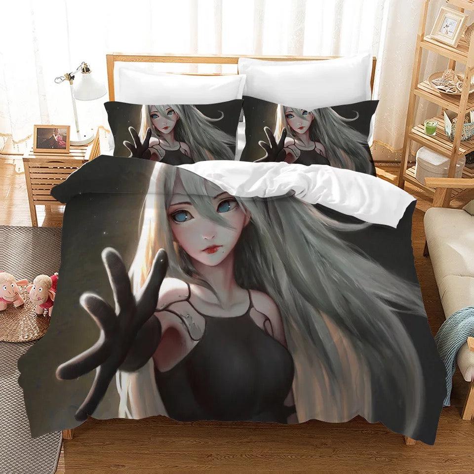 Nier Automata Yorha 2B  #7 Duvet Cover Quilt Cover Pillowcase Bedding Set Bed Home Decor
