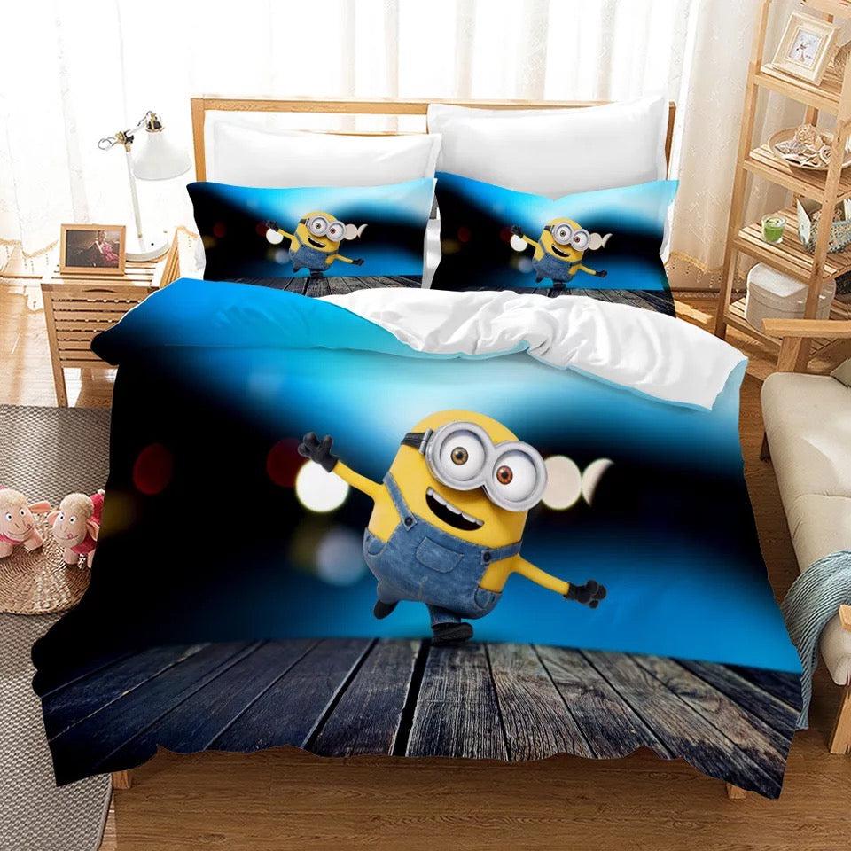 Despicable Me Minions  #11 Duvet Cover Quilt Cover Pillowcase Bedding Set Bed Home Decor