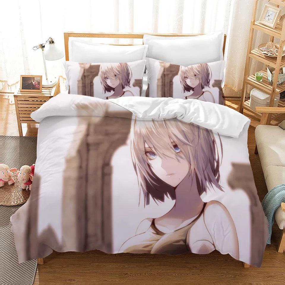 Nier Automata Yorha 2B  #9 Duvet Cover Quilt Cover Pillowcase Bedding Set Bed Home Decor