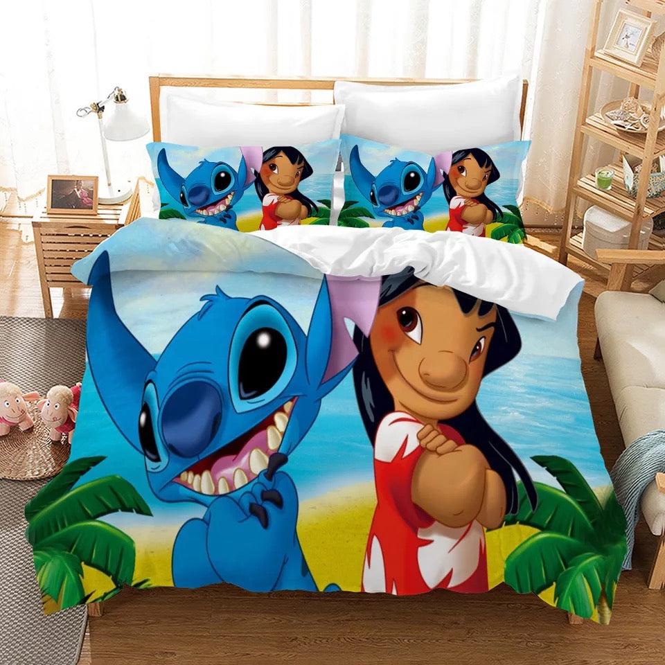 Lilo & Stitch  #13 Duvet Cover Quilt Cover Pillowcase Bedding Set Bed Home Decor