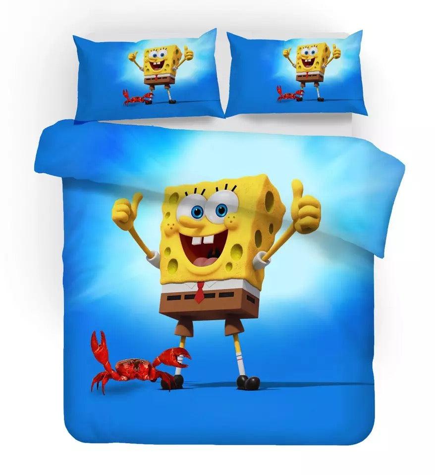 Spongebob Squarepants  #7 Duvet Cover Quilt Cover Pillowcase Bedding Set Bed Home Decor