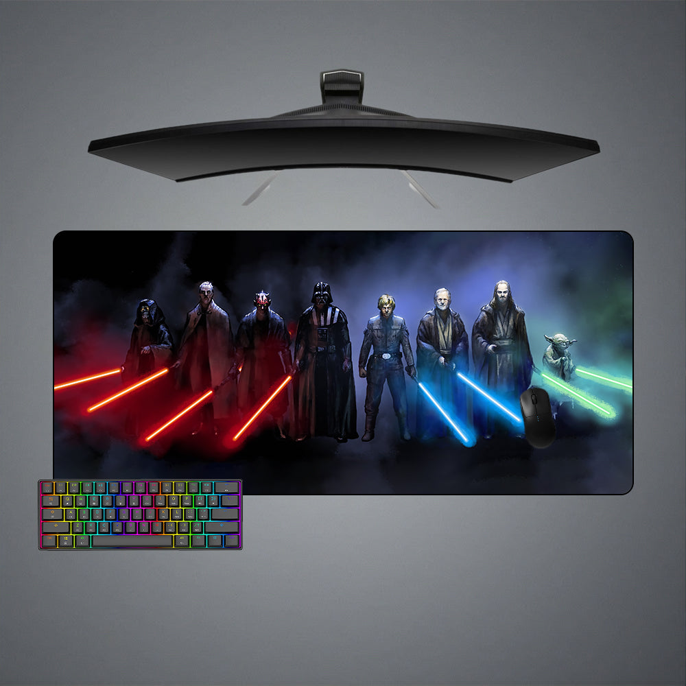 Allleftout Star Wars Sith And Jedi Design Gaming Mouse Pad, Computer Desk Mat