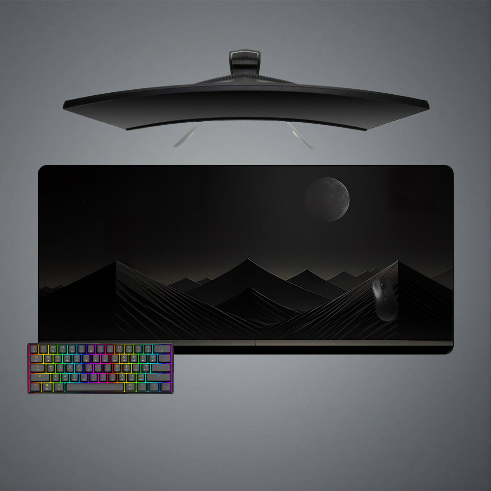 Allleftout Dark Mountains Design Gaming Mouse Pad, Computer Desk Mat