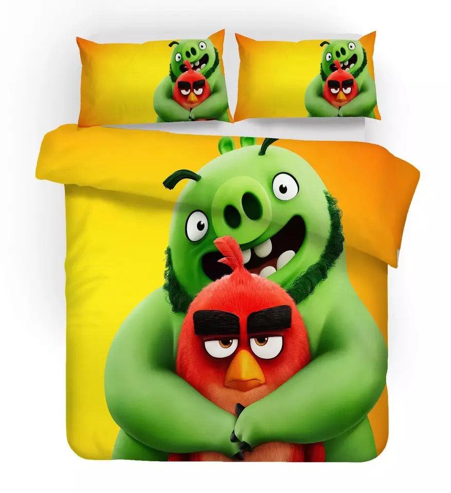 Angry Birds  #1 Duvet Cover Quilt Cover Pillowcase Bedding Set Bed Home Decor