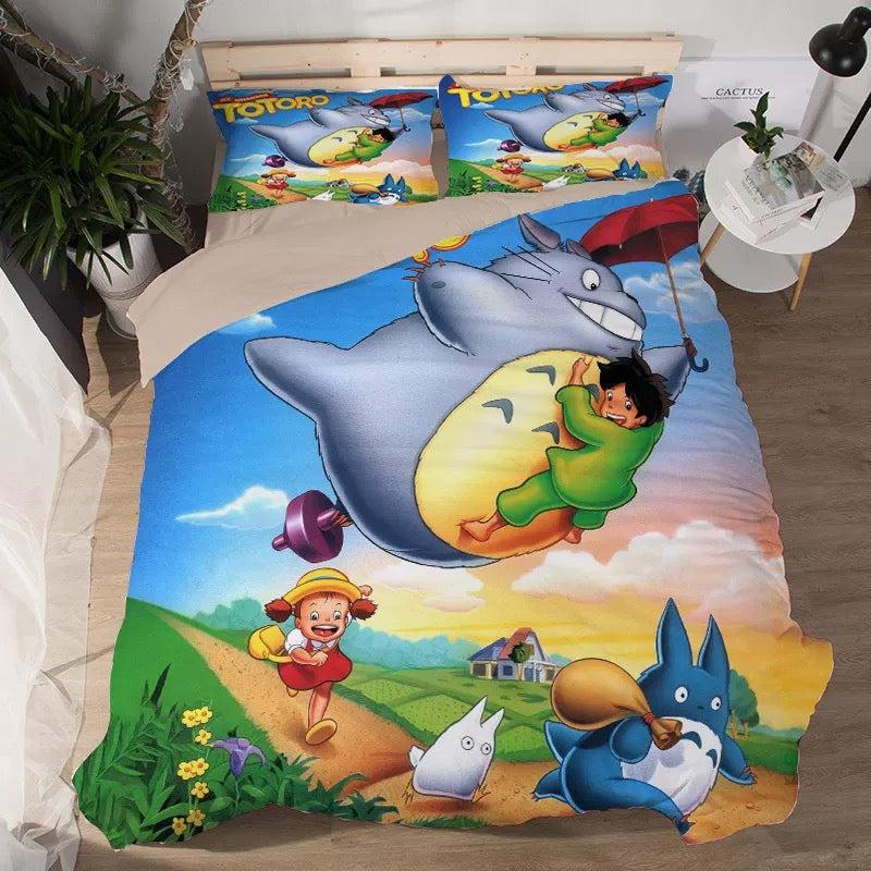 Tonari No Totoro  #3 Duvet Cover Quilt Cover Pillowcase Bedding Set Bed Home Decor
