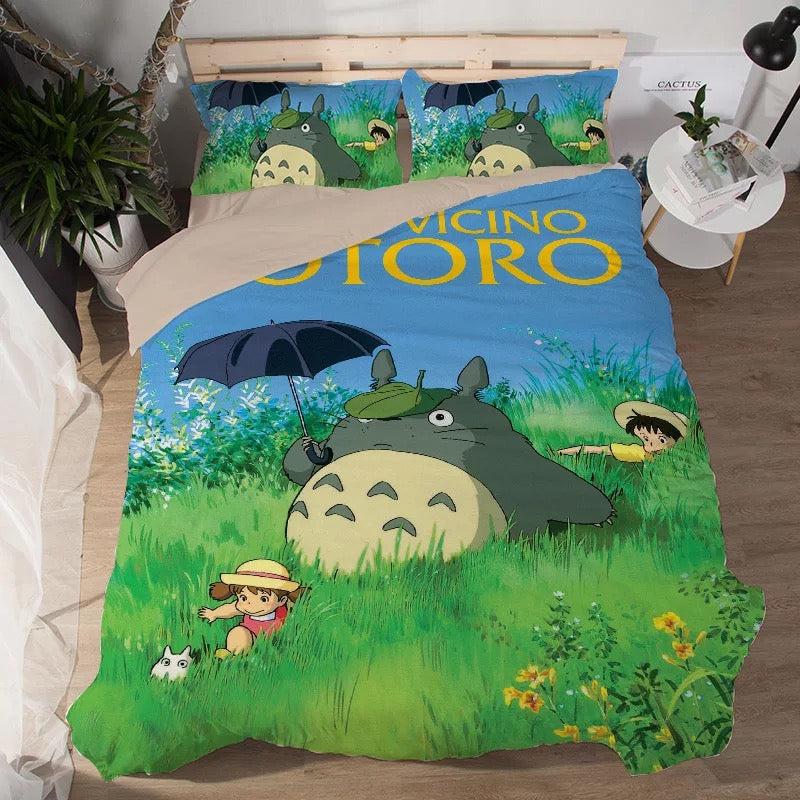 Tonari No Totoro  #4 Duvet Cover Quilt Cover Pillowcase Bedding Set Bed Home Decor