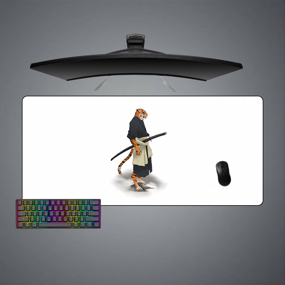 Allleftout Samurai Tiger Design Gaming Mouse Pad, Computer Desk Mat
