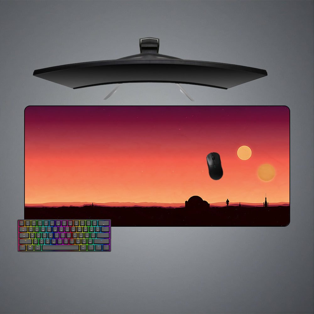 Allleftout Star Wars Tatooine Design Gaming Mouse Pad, Computer Desk Mat