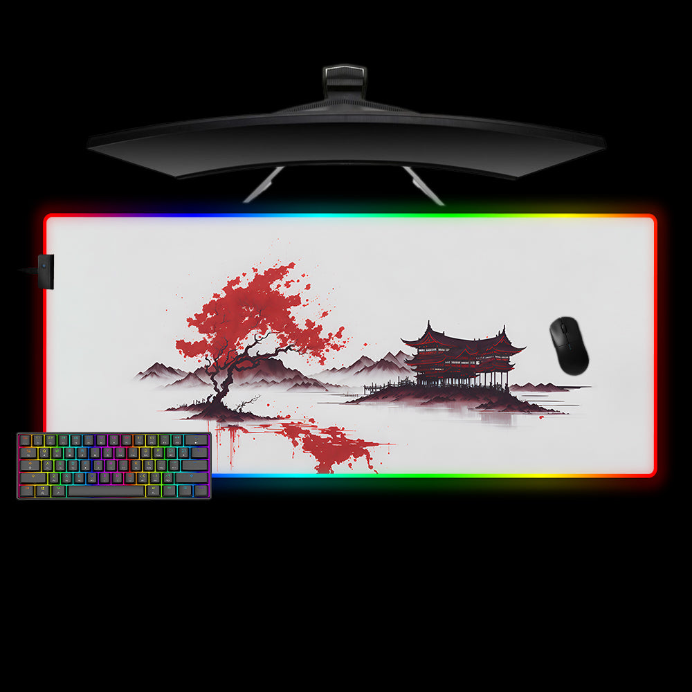 Allleftout Bloody Riverside Art Design Rgb Gaming Mouse Pad, Computer Desk Mat