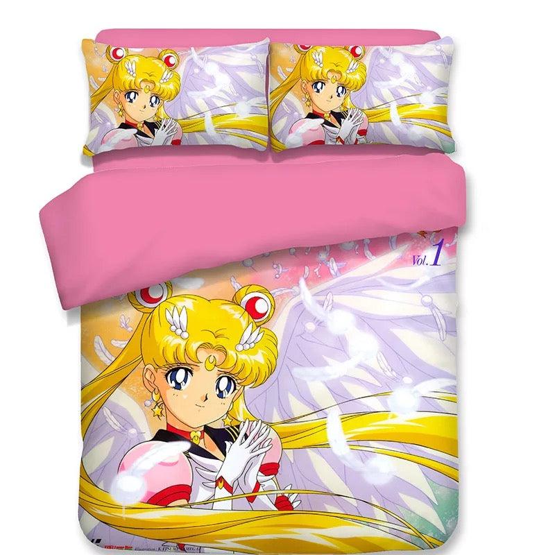 Sailor Moon  #8 Duvet Cover Quilt Cover Pillowcase Bedding Set Bed Home Decor