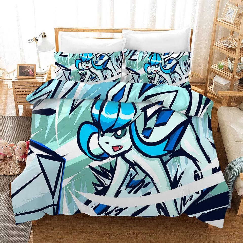 Pokemon Pikachu Ice Pokemon  #26 Duvet Cover Quilt Cover Pillowcase Bedding Set Bed Home Bedroom Decor