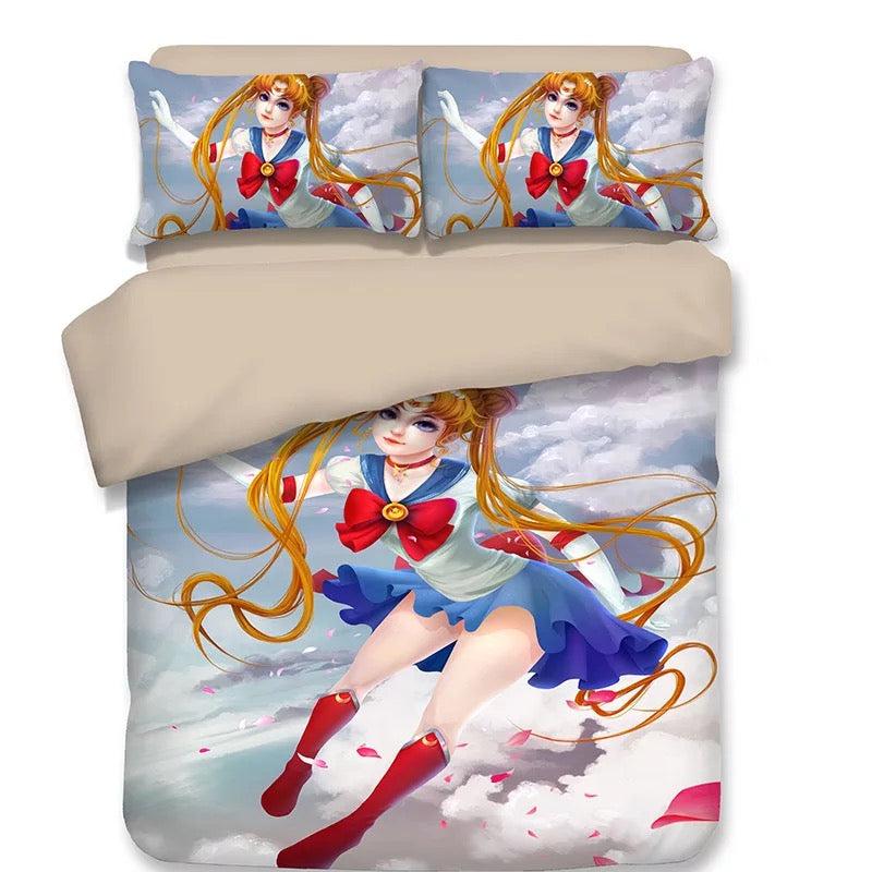 Sailor Moon  #10 Duvet Cover Quilt Cover Pillowcase Bedding Set Bed Home Decor