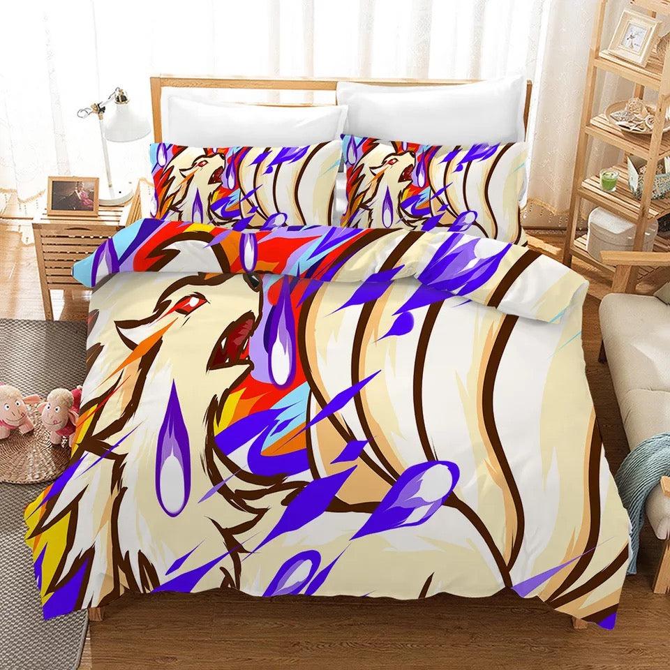 Pokemon Pikachu Zeraora  #18 Duvet Cover Quilt Cover Pillowcase Bedding Set Bed Home Bedroom Decor