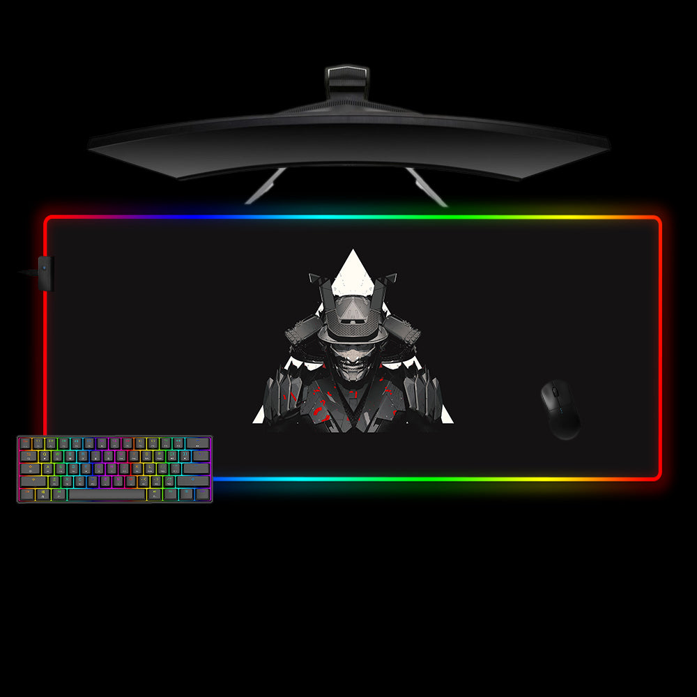 Allleftout Samurai Triangle Design Rgb Gaming Mouse Pad, Computer Desk Mat