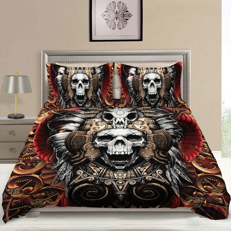 King Skull Bedding Set Bison Skull Bedding Set Native Vibe Native Gift