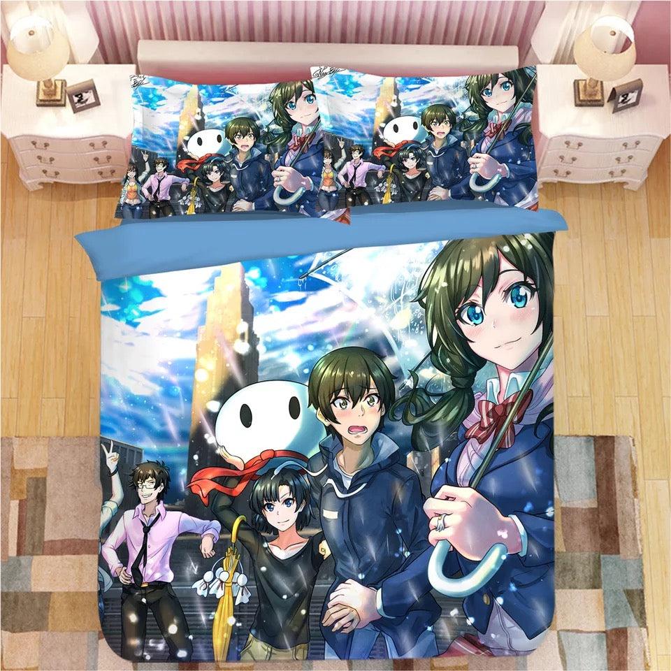Tenki No Ko Makoto Shinkai Weathering With You  #2 Duvet Cover Quilt Cover Pillowcase Bedding Set Bed Home Decor