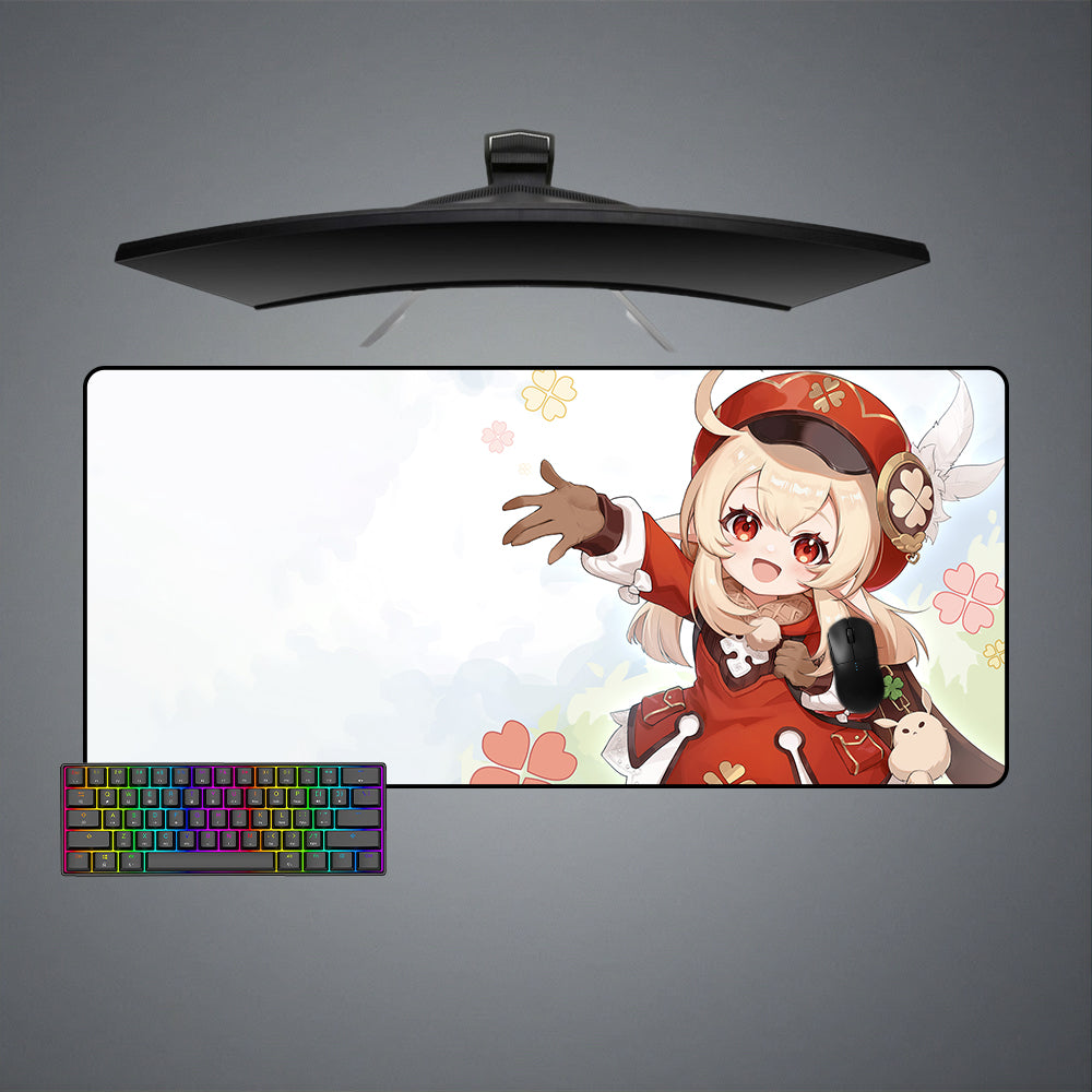 Allleftout Klee Happy Waving Design Gaming Mouse Pad, Computer Desk Mat