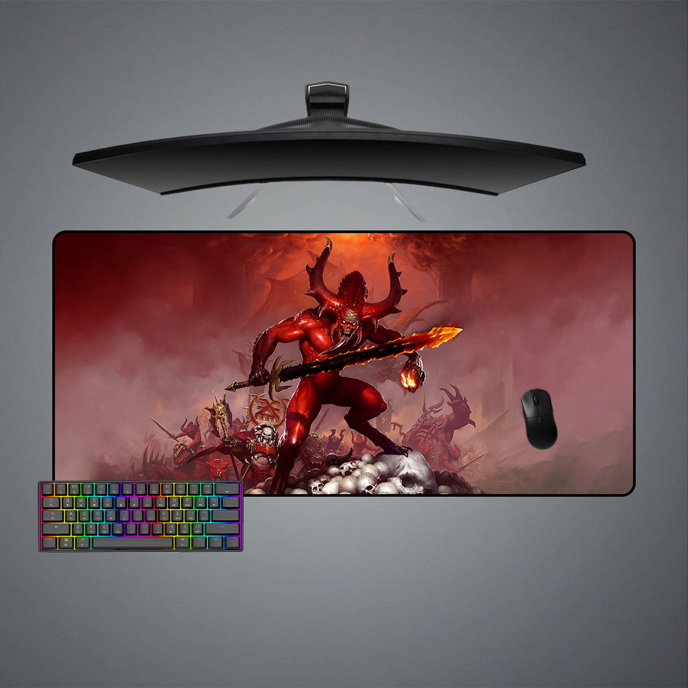 Allleftout Khorne Daemon Design Gaming Mouse Pad, Computer Desk Mat