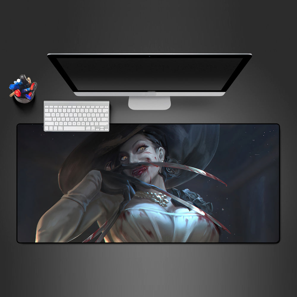 Allleftout Lady Dimitrescu Claws Design Gaming Mouse Pad, Computer Desk Mat