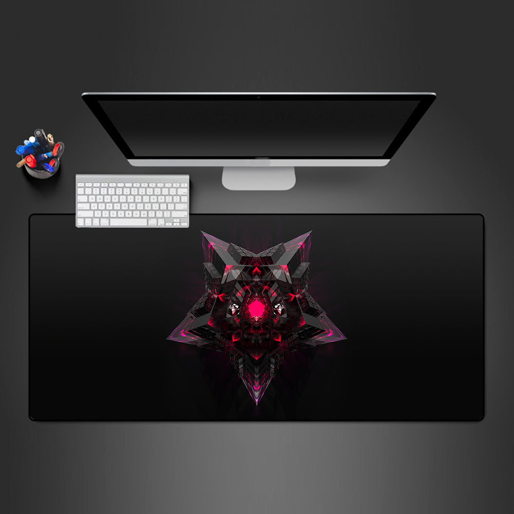 Allleftout Star Prism Geometric Design Gaming Mouse Pad, Computer Desk Mat