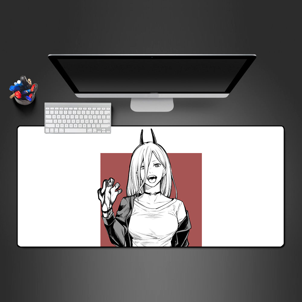 Allleftout Power Drawing Design Gaming Mouse Pad, Computer Desk Mat