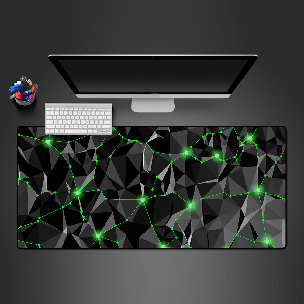 Allleftout Geometry Network Design Gaming Mouse Pad, Computer Desk Mat