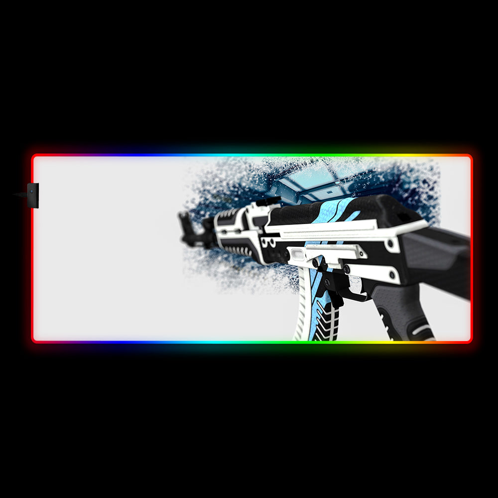 Allleftout Csgo Vulkan Skin Design Rgb Gaming Mouse Pad, Computer Desk Mat