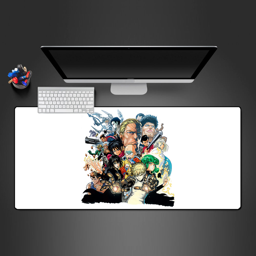 Allleftout One Punch Man Characters Design Gaming Mouse Pad, Computer Desk Mat