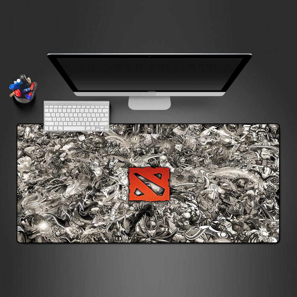 Allleftout Dota Hero Drawing Design Gaming Mouse Pad, Computer Desk Mat