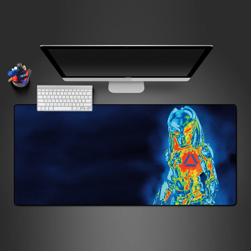 Allleftout Predator Thermal Vision Design Gaming Mouse Pad, Computer Desk Mat