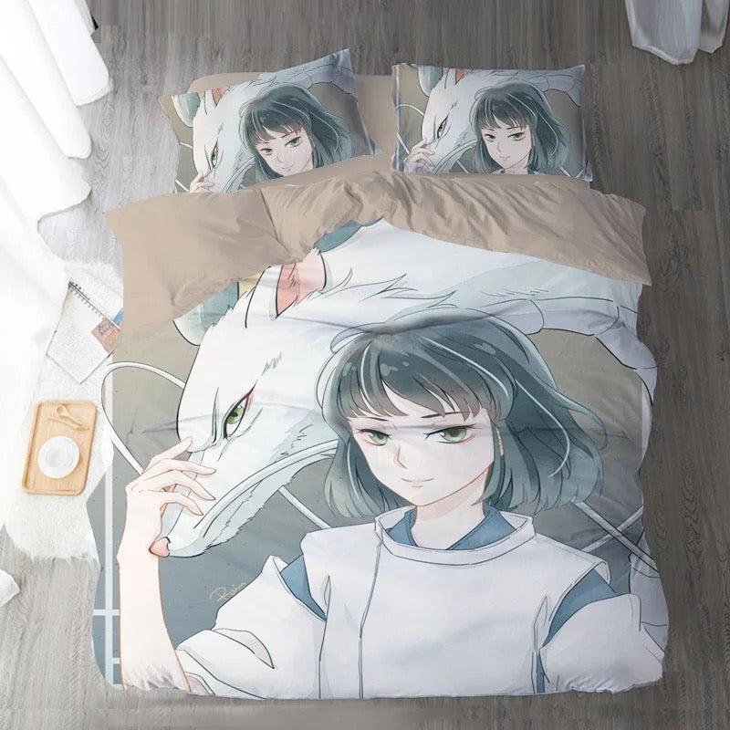 Spirited Away Sen To Chihiro No Kamikakushi  #3 Duvet Cover Quilt Cover Pillowcase Bedding Set Bed Home Bedroom Decor