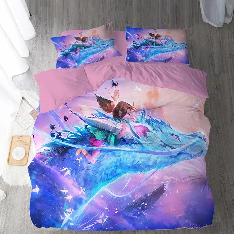 Spirited Away Sen To Chihiro No Kamikakushi  #1 Duvet Cover Quilt Cover Pillowcase Bedding Set Bed Home Bedroom Decor