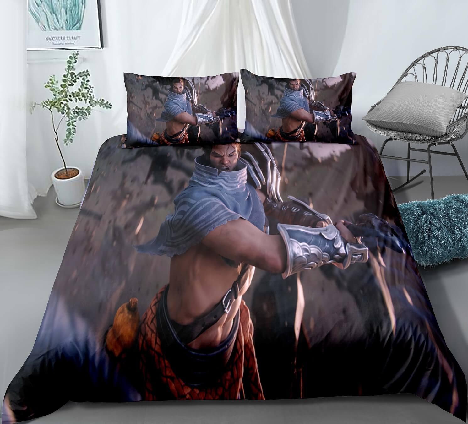 League Of Legends Lol Yasuo  #5 Duvet Cover Quilt Cover Pillowcase Bedding Set Bed Home Bedroom Decor
