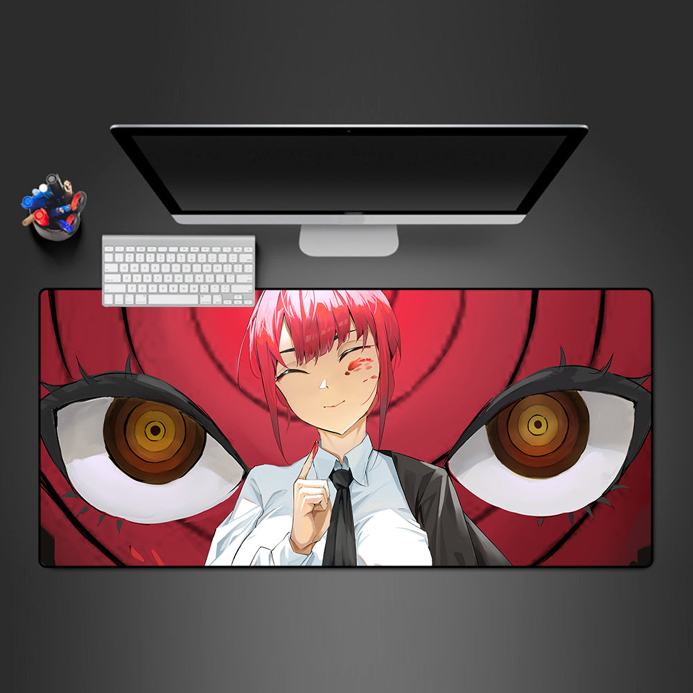 Allleftout Makima Eyes Design Gaming Mouse Pad, Computer Desk Mat