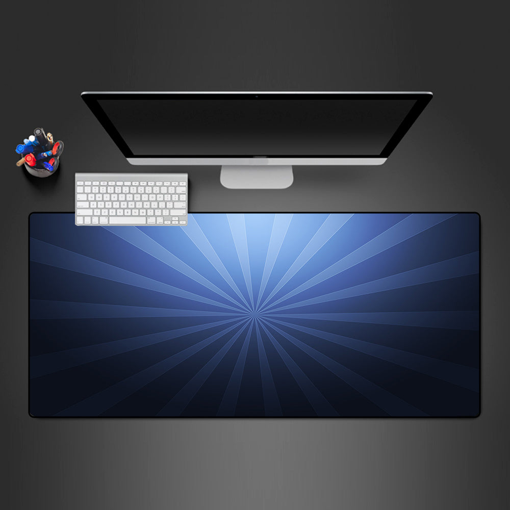 Allleftout Central Blue Stripes Design Gaming Mouse Pad, Computer Desk Mat