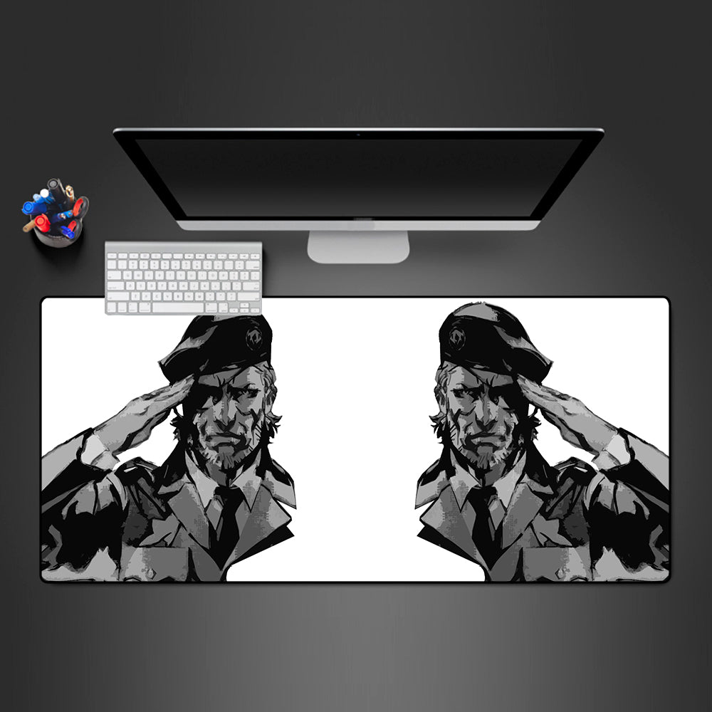 Allleftout Solid Snake Mirrored Design Gaming Mouse Pad, Computer Desk Mat