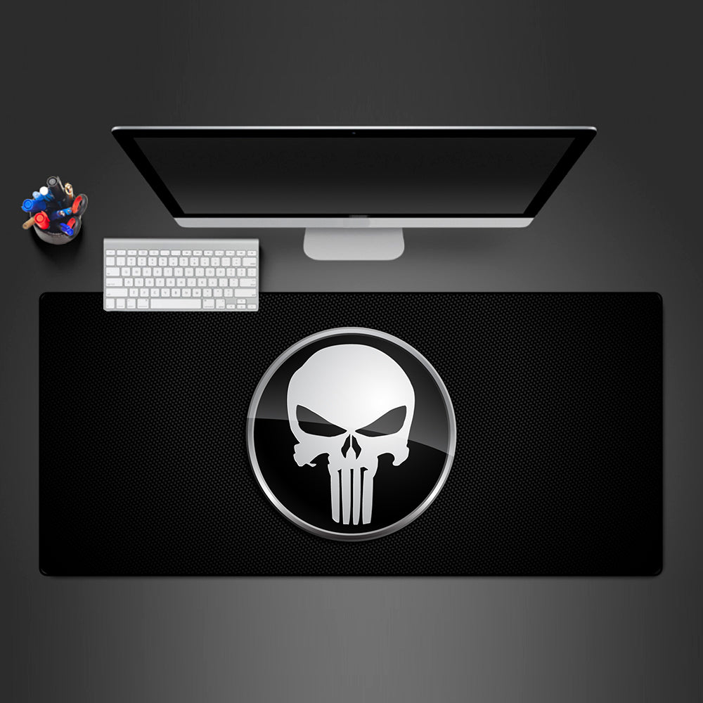 Allleftout Punisher Logo Design Gaming Mouse Pad, Computer Desk Mat