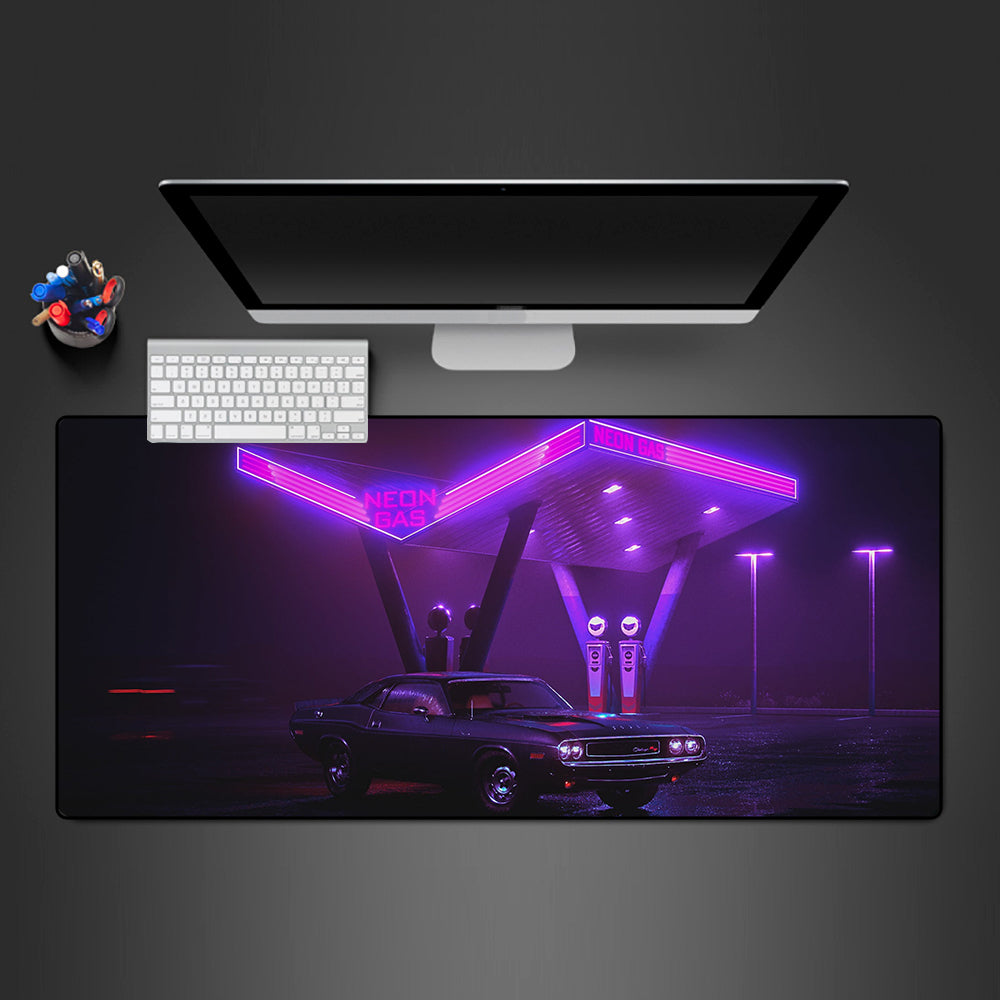 Allleftout Neon Gas Design Gaming Mouse Pad, Computer Desk Mat