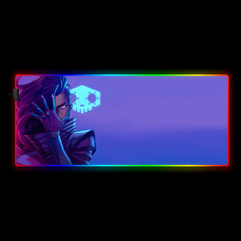 Allleftout Sombra Design Rgb Gaming Mouse Pad, Computer Desk Mat