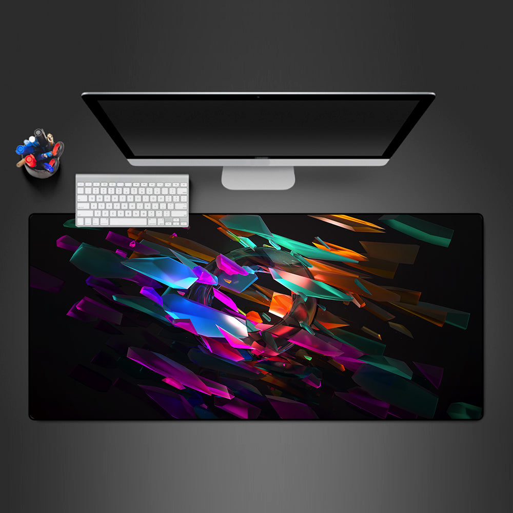 Allleftout Ring Shards Design Gaming Mouse Pad, Computer Desk Mat