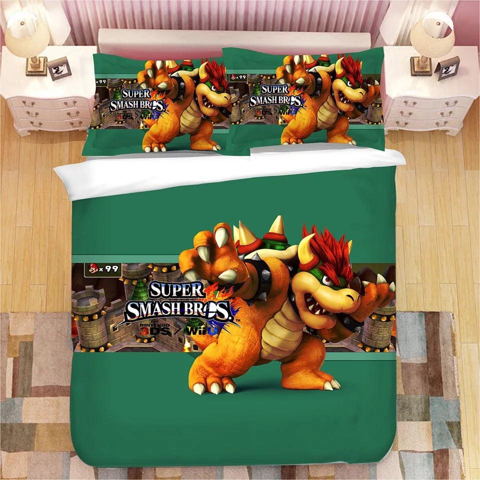 Super Smash Bros. Ultimate Mario  #19 Duvet Cover Quilt Cover Pillowcase Bedding Set Bed Home Bedroom Decor