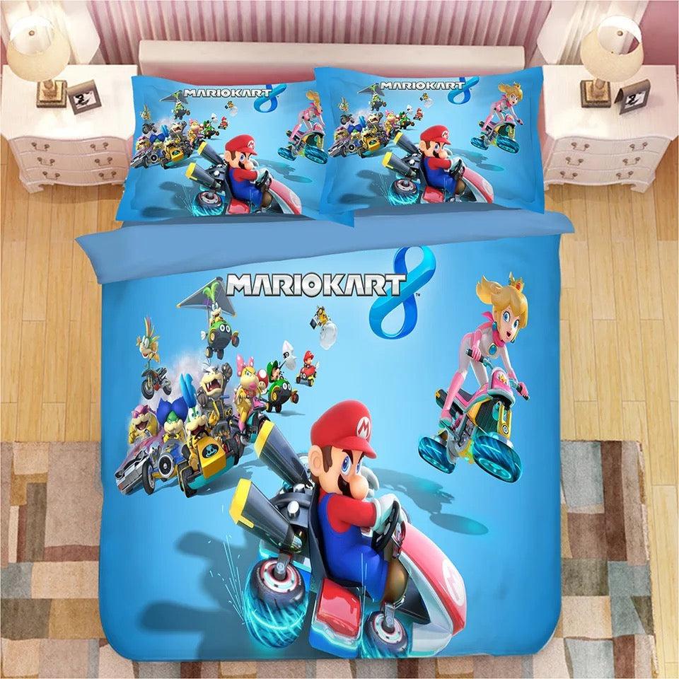 Super Smash Bros. Ultimate Mario  #13 Duvet Cover Quilt Cover Pillowcase Bedding Set Bed Home Bedroom Decor