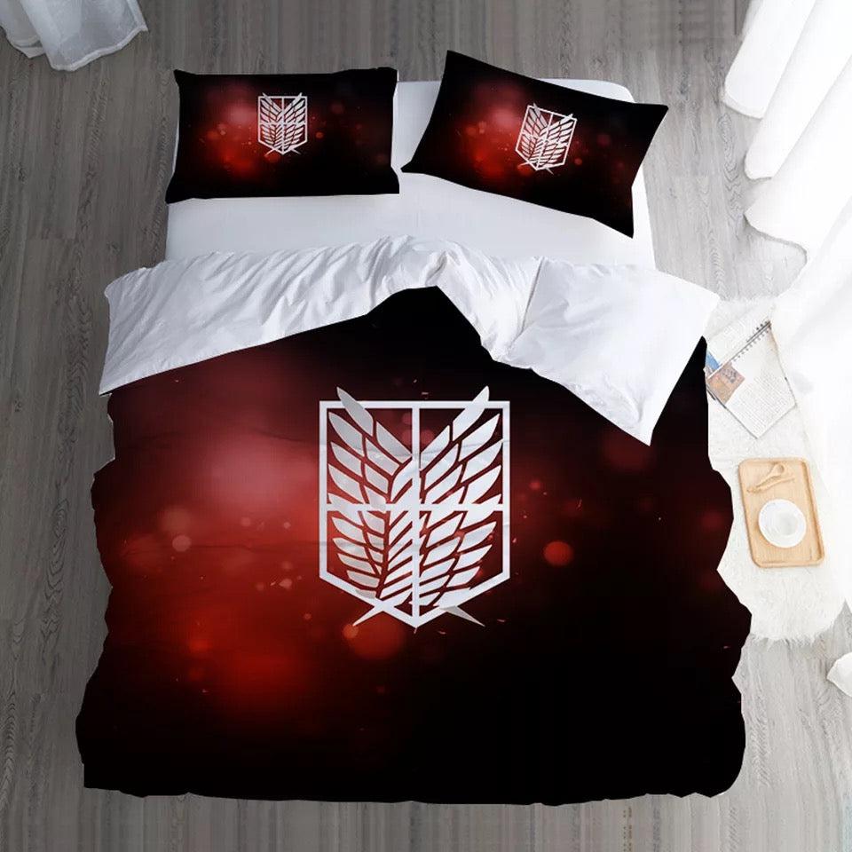 Attack On Titan  #6 Duvet Cover Quilt Cover Pillowcase Bedding Set Bed Home Bedroom Decor